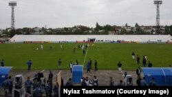 "Алай" жана "Истиклол" клубдарынын оюну. Ош, 25-апрель, 2018.