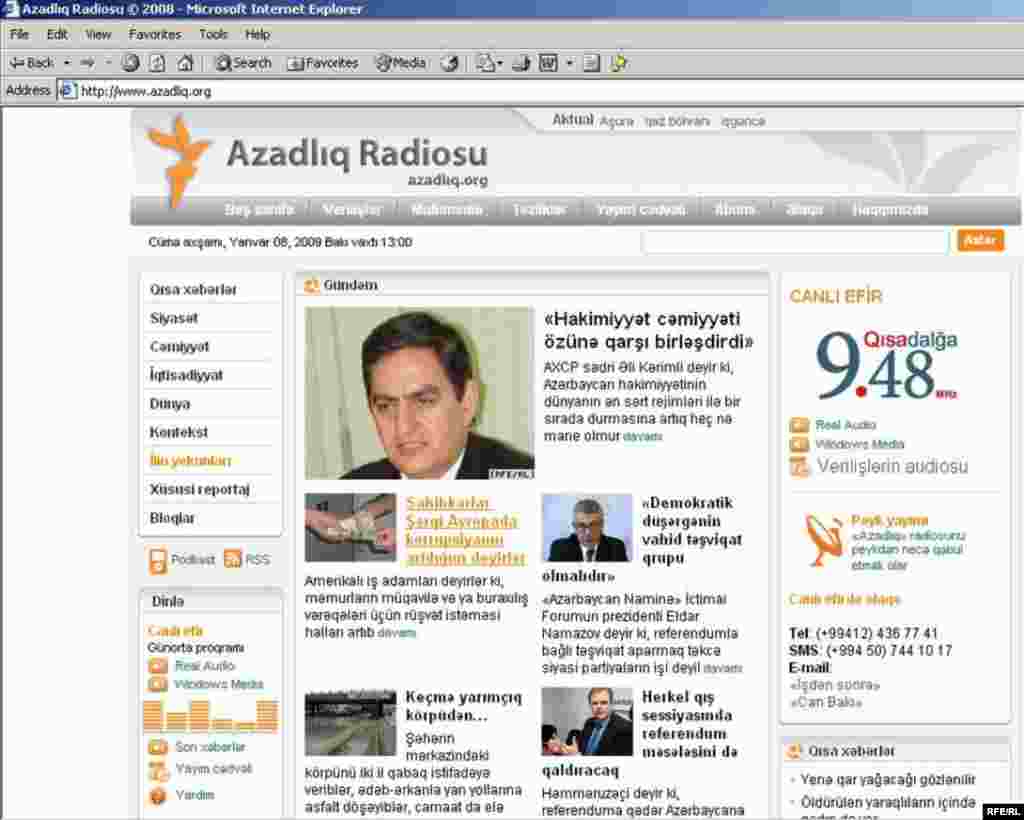 «Azadlıq» radiosunu internetdə necə dinləməli #38
