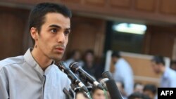 Arash Rahmanipour defends himself in court in August 2009. He was executed on January 28.