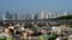 FILE PHOTO: Plastic contamination at Panama Bay, in Panama City