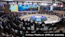 Участники саммита инаугурации «Крымской платформы». Киев, 23 августа 2021 года