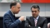 File Photo:German Foreign Minister Sigmar Gabriel (R), talks with member of the German Social Democrats (SPD) party, Niels Annen (L) during a sitting of the party's parliamentary group at the Bundestag in Berlin on January 22, 2018. - Centre-left Social Democrats vo