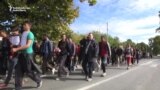 Refugees Begin Protest March To Hungarian Border