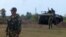 Российские военные около Поти