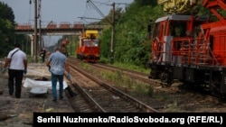 Станція «Квітнева», де внаслідок російського ракетного удару загинули вісім людей, Київська область, 5 серпня 2026 року