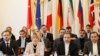 EU and Iranian Delegates JCPOA's Joint Commission pictured during its first meeting at the level of Political Directors on October 19, 2015 in Vienna. Araqchi is second from R.