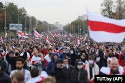 Мирный протест против итогов выборов президента Беларуси, Минск, 27 сентября