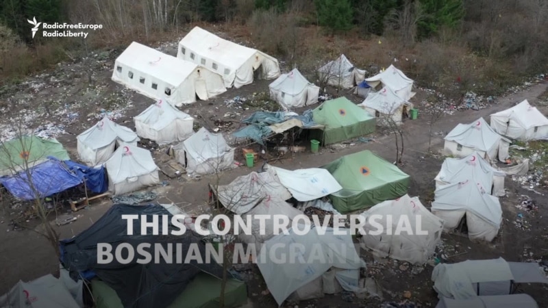 Drone Footage Shows Abandoned Bosnian Migrant Camp