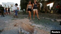 Իսրայելի հյուսիսային շրջանում Լիբանանի կողմից արձակված հրթիռի պատճառած վնասները, 22-ը օգոստոսի, 2013թ․