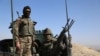 Afghan soldiers patrol during an operation against militants in Khogyani district of restive Nangarhar province.