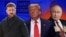 Коллаж: Зеленский, Трамп, Путин