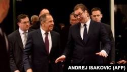 Aleksandar Vučić i Sergej Lavrov tokom susreta u Beogradu 2018.