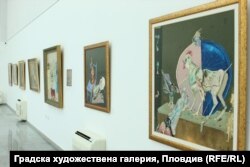  Картини от изложбата на Емил Стойчев в Градската художествена изложба на Пловдив. 