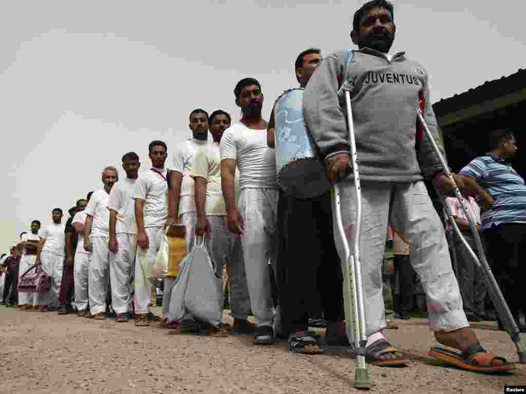 Ірак. Каля 120 затрыманых былі вызваленыя ў чацьвер з турмы ў Багдадзе пасьля таго, як яны былі прызнаныя невінаватымі.