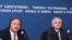 Armenia -- Georgian Foreign Minister Grigol Vashadze (L) and Armenian Foreign Minister Edward Nalbandian at a press conference. Yerevan, 04Oct2010