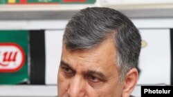 Armenia -- Iranian Ambassador Seyed Ali Saghaeyan at a news conference in Yerevan, 23June 2010.