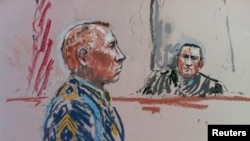 U.S. Army Staff Sergeant Robert Bales, seen here in a courtroom sketch.