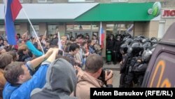 RUSSIA, Novosibirsk, rally against raising the retirement age