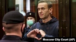 Алексей Навални в съда на 2 февруари 2021 г.