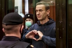 Алексей Навальный на заседании суда по замене условного срока на реальный