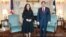 Bivša predsednica Kosova Vjosa Osmani i državni sekretar SAD Marko Rubio, Vašington, 20. februar 2026.