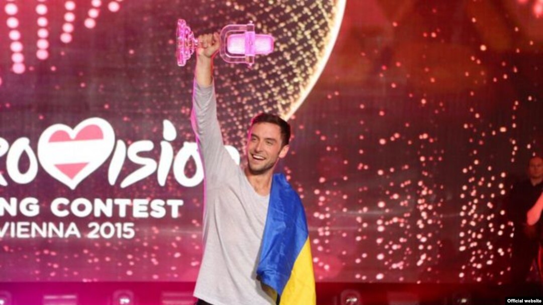 Mans Zelmerlow after being crowned the Eurovision winner in Vienna