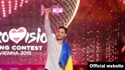 Mans Zelmerlow after being crowned the Eurovision winner in Vienna