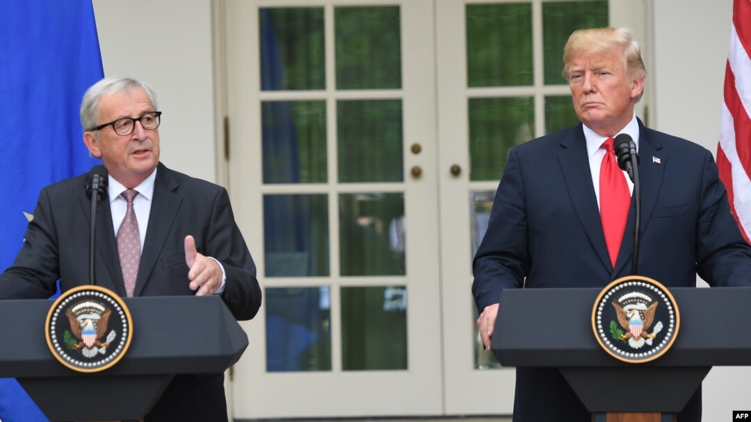 Jean-Claude Juncker i Donald Trump