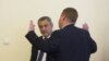 Лидерите на НФСБ и ВМРО - Валери Симеонов и Красимир Каракачанов 