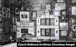 A photograph of a room in the Museum of the Liberation Struggle of Ukraine