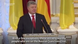 Poroșenko ironizează sancțiunile rusești