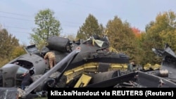 Залишки гелікоптера EUFOR поблизу міста Брчко, 29 жовтня 2026 року
