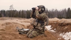 A soldier on a training exercise in a screenshot from a video by Estonian defense start-up Wayren.