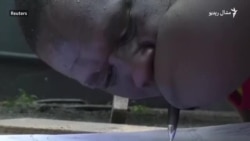 بې لاسونو افریقايي انځورګر