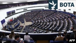 Anëtarët e Parlamentit Evropian gjatë një seance plenare më 12 mars 2025. Fotografi ilustruese nga arkivi. 