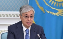 Kazakh President Qasym-Zhomart Toqaev