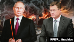 Коллаж: президент России Владимир Путин и вице-премьер Александр Новак