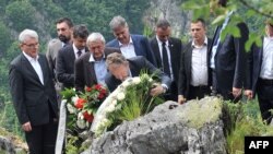 Bakir Izetbegović posetio stratište na Kazanima, Sarajevo, 13. jun 2016.