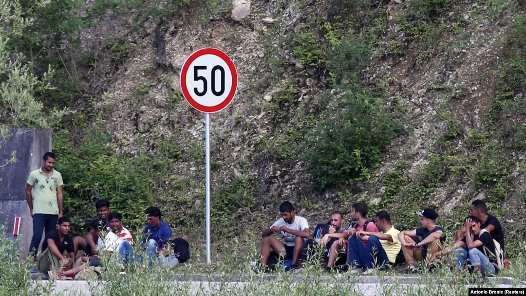 Migranti kod granice BiH i Hrvatske, juni 2018