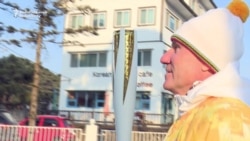 Ukraine's Legendary Athlete Carries Olympic Flame In South Korea