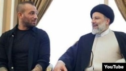 Tataloo(Under Ground Singer) Met Ibrahim Raisi , Conservative Candidate - Screenshot Youtube