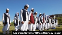 Prisoners released in Laghman Province by the Taliban, who say they will start peace talks once the Afghan government has released 5,000 of their ranks.