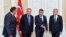 Turkish President Recep Tayyip Erdogan with members of Bosnia and Herzegovina's tripartite presidency