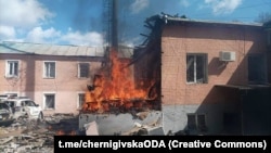 Наслідки одного з попередніх російських ударів по Прилуках, фото ілюстративне