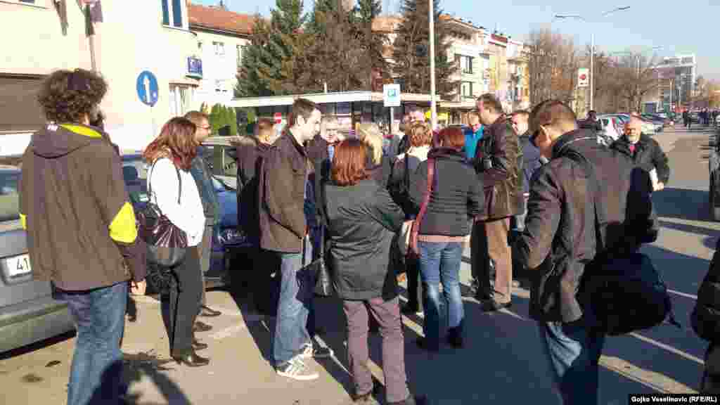 Protest ispred prostorija SDS-a, Banjaluka