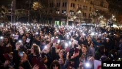 Protesta e studentëve në Beograd më 11 dhjetor 2024.
