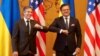 U.S. Secretary of State Antony Blinken (left) and Ukrainian Foreign Minister Dmytro Kuleba (file photo)