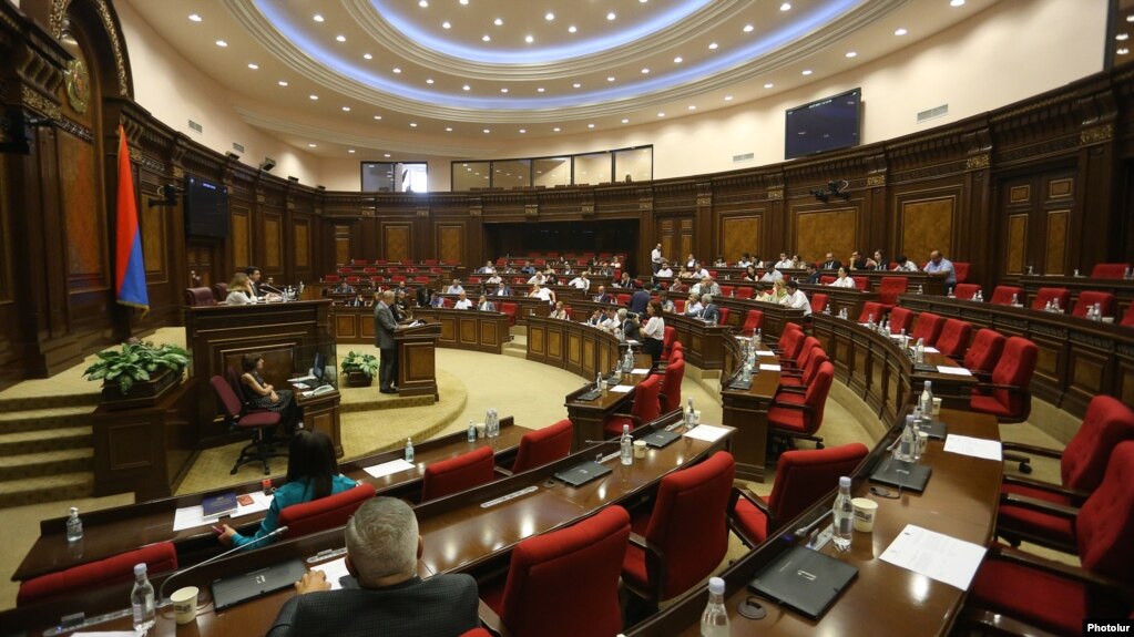 Armenia - The outgoing Armenian parliament holds its final session in Yerevan, July 30, 2021.