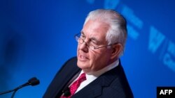 US Secretary of State Rex Tillerson made his remarks at a Woodrow Wilson Center event in Washington on November 28. 