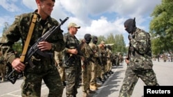Байцы батальёну «Данбас» у чэрвені